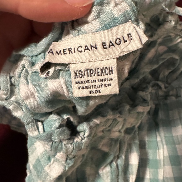 American Eagle Checkered Crop Top - Picture 3 of 3